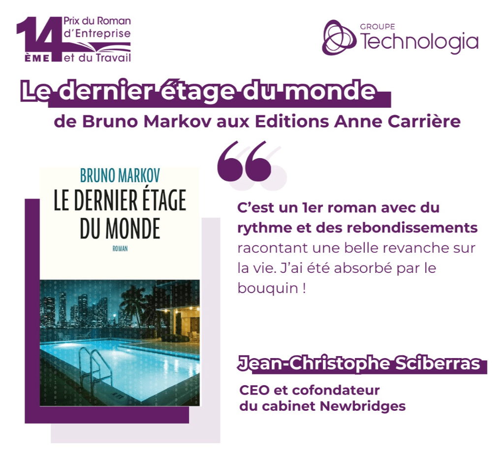 « Le dernier étage du monde » finaliste du prix du Roman d&rsquo;Entreprise et du Travail&nbsp;2024